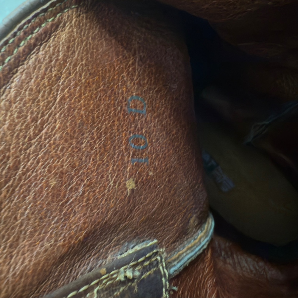 Ariat Brown Leather Western Cowboy Boots - Size 10D - Picture 8 of 14